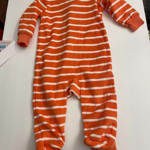 Carter's Baby Boys Halloween Pumpkin Fleece Footed Pajama Sleeper Size 6m NWT - Picture 4 of 5